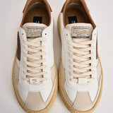 Sneakers uomo Vintage Whale bianche e marrone VINTAGE BARK PURAAI 