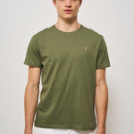 T-shirt uomo girocollo verde militare 710671438 389 RALPH LAUREN 