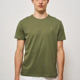 T-shirt uomo girocollo verde militare 710671438 389 RALPH LAUREN 