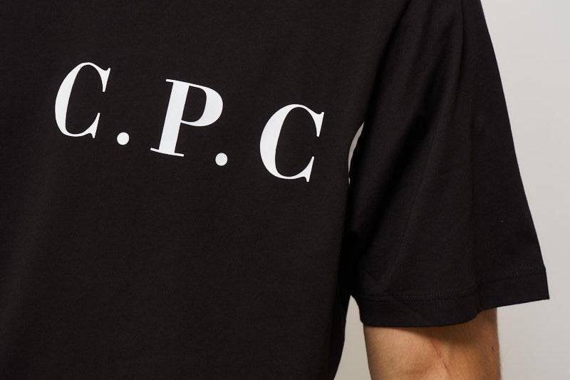 T-shirt uomo girocollo nera TS139A 999 CP COMPANY 
