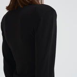 Abito donna lungo con spacco nero D550909 LIME013NERO P.a.r.o.s.h. 