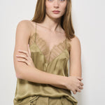 Top donna Berwyn verde BERWYN BROWNKHAKI IRO 