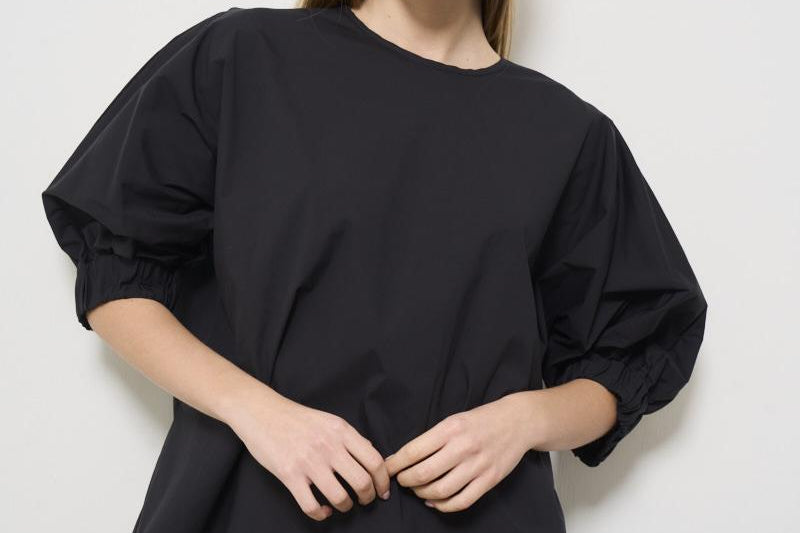 Blusa donna girocollo nera F5SK15 Y69 LIVIANA CONTI 