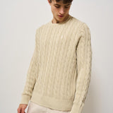 Maglia uomo a treccia ecru 710965867 001 RALPH LAUREN 