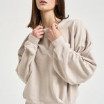 Felpa donna Sauria avorio SW0149FA D1M01E90BE MARANT ETOILE 