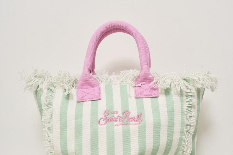 Borsa donna Colette a righe verde COLETTE 03756H MC2 SAINT BARTH 