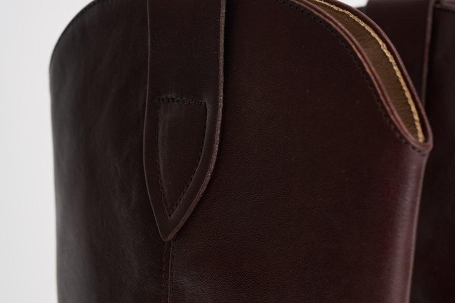 Stivale donna "Duerto" in pelle mogano BO0003FA D3A33S50MY ISABEL MARANT 