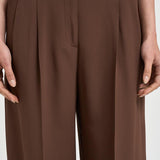 Pantalone donna palazzo marrone 173899 D8029641 INCOTEX 