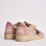Sneakers donna Ball Star in suede rosa cipria GWF00117 F00869425819 GOLDEN GOOSE 