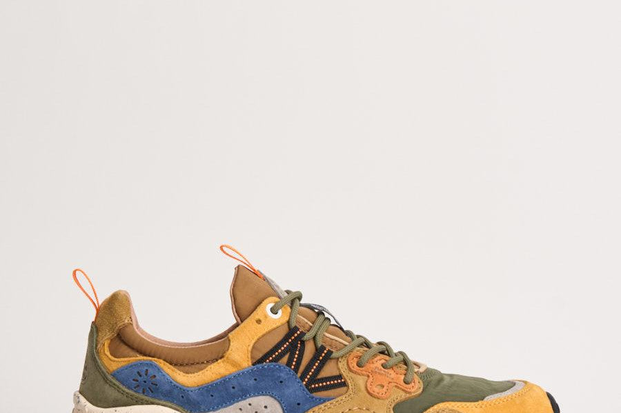 Sneakers uomo Yamano 3 Suede multicolor YAMANO3M 1G50KAKI FLOWER MOUNTAIN 