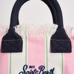 Borsa donna colette a righe rosa e bianca COLETTE 02598L MC2 SAINT BARTH 