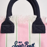 Borsa donna colette a righe rosa e bianca COLETTE 02598L MC2 SAINT BARTH 