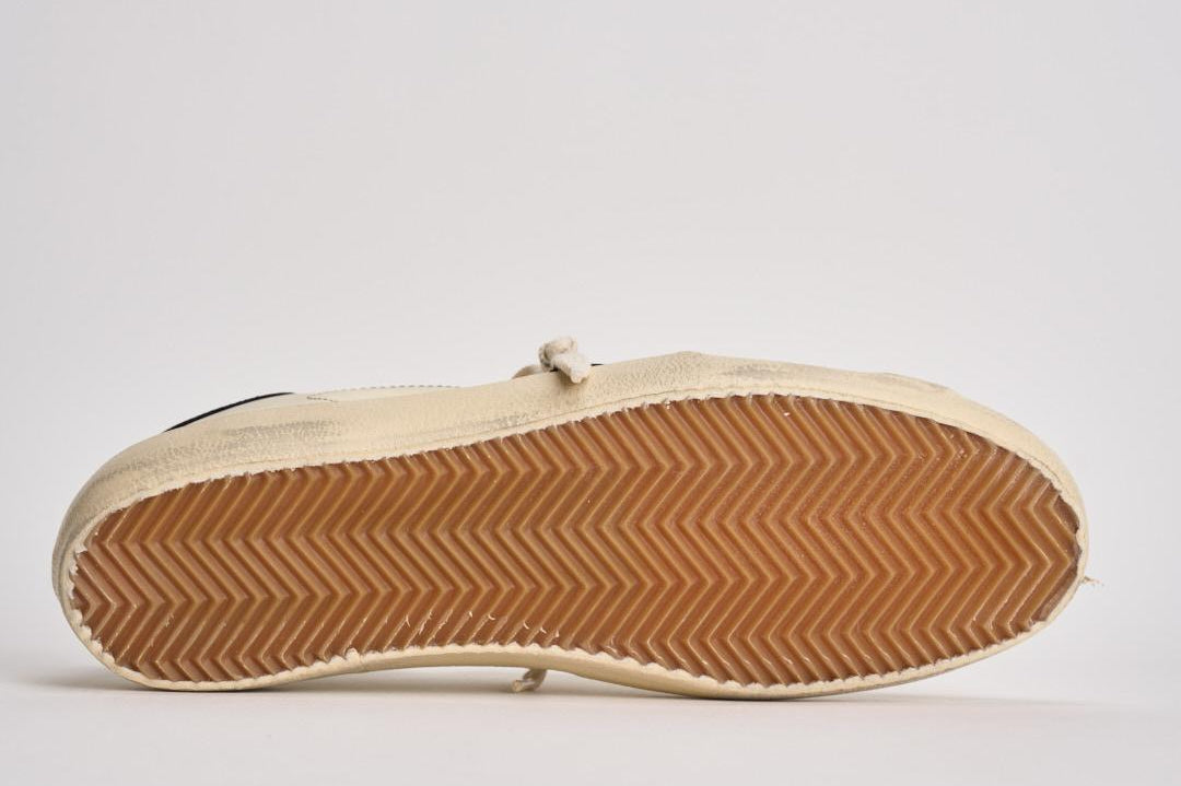 Sneakers uomo Super-star crema e blu GMF00101 F00416415430 GOLDEN GOOSE 