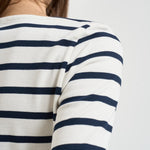 T-shirt donna Carmelita a righe blu Y6SJ08 RG109 SEMICOUTURE 