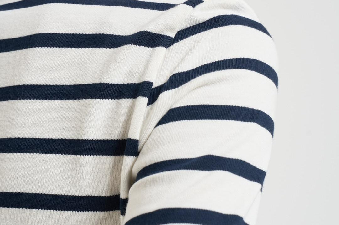 T-shirt donna Carmelita a righe blu Y6SJ08 RG109 SEMICOUTURE 