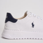 Sneakers uomo RLite Court bianco e blu 809974097 001 RALPH LAUREN 