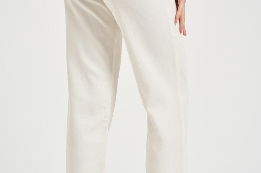 Jeans donna gamba dritta crema JILL 8800WHITE ICON DENIM 