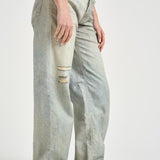 Jeans donna Bonnie in denim chiaro con rotture BONNIETLO TLO HAIKURE 