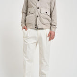 Giubbotto uomo in suede grigio pietra 26018 NABUCCO JACKET85 RRD 