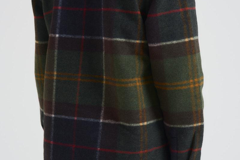 Giacca uomo tartan verde e blu MOSS0400 TN11 BARBOUR 