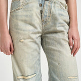 Jeans donna Bonnie in denim chiaro con rotture BONNIETLO TLO HAIKURE 