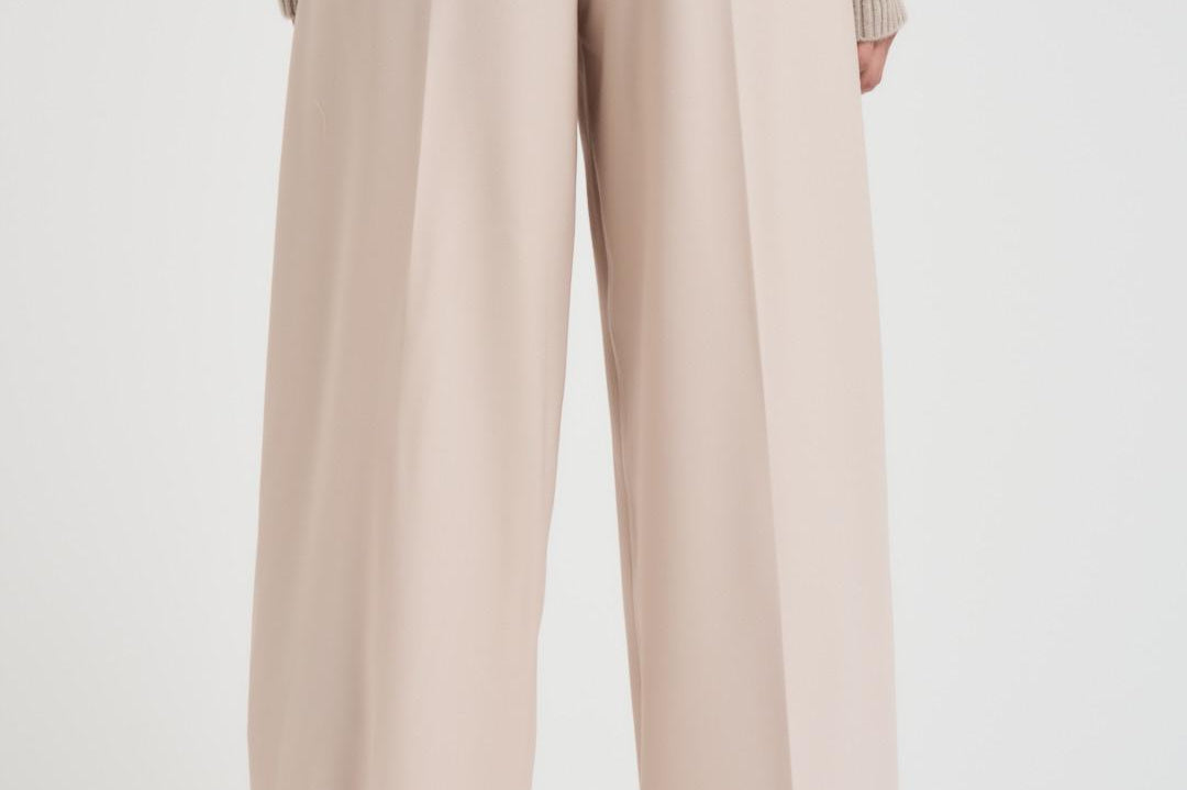 Pantalone donna a palazzo panna ENTRATA 018 MAX MARA STUDIO 