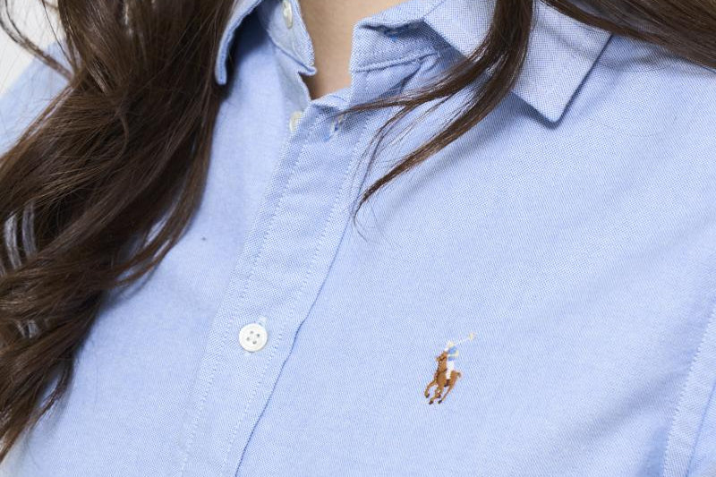 Camicia donna celeste Oxford 211891377 001 RALPH LAUREN 