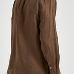 Camicia uomo in lino marrone 710968915 500 RALPH LAUREN 