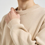 Maglia uomo girocollo avorio GMP00841 P00197255550 GOLDEN GOOSE 