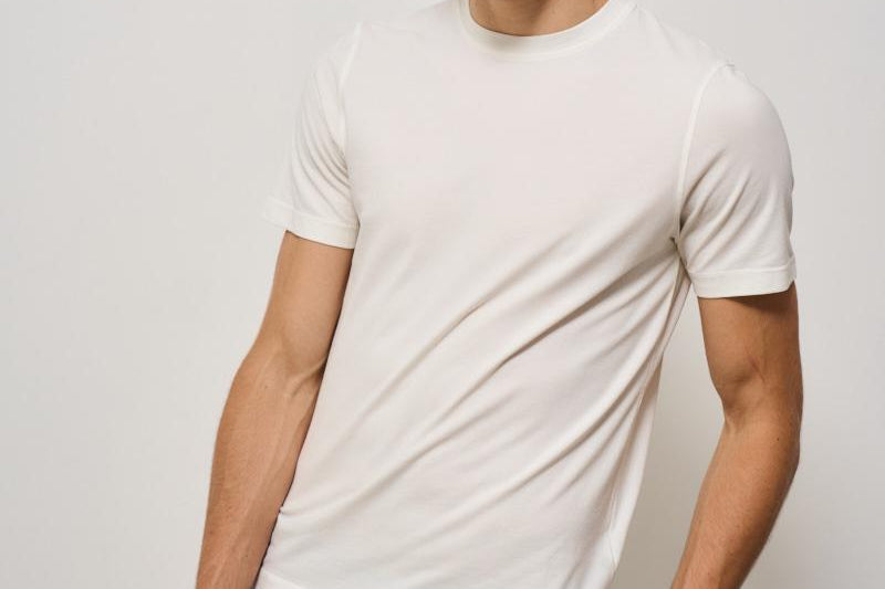 T-shirt uomo girocollo bianca AU1330C 1003 ALPHA STUDIO 