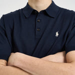 Polo uomo in maglia blu 710980682 001 RALPH LAUREN 