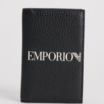 Portafoglio uomo nero con logo bianco EM003592 AF19355UC001 EMPORIO ARMANI 