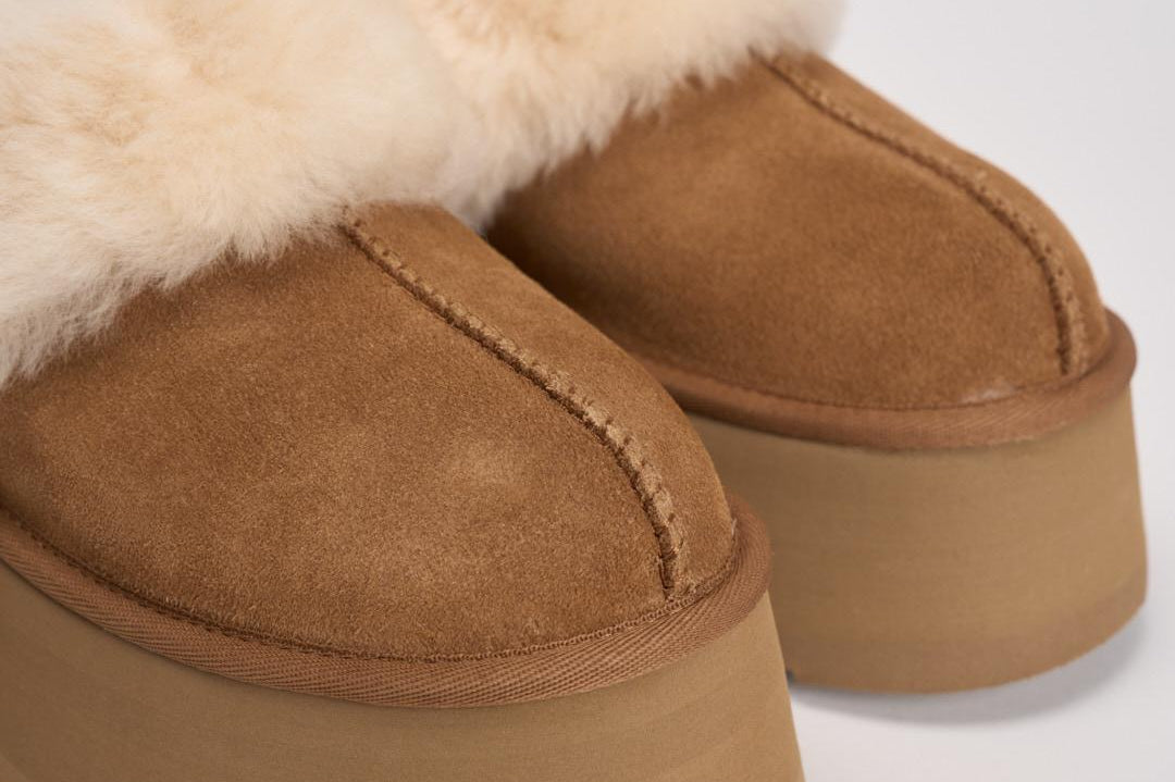 Ciabatta donna Funkette chestnut 1113474 CHESTNUT UGG 