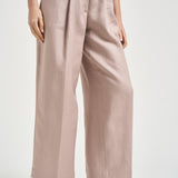 Pantalone donna Rubino con pinces rosa antico RU35 ANTICO NINE IN THE MORNING 
