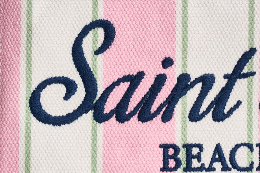 Borsa donna Vanity a righe rosa e bianca VANITY 02598L MC2 SAINT BARTH 