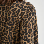 T-shirt donna girocollo Avi animalier 11154 MTL59BLACKBROWN ANINE BING 