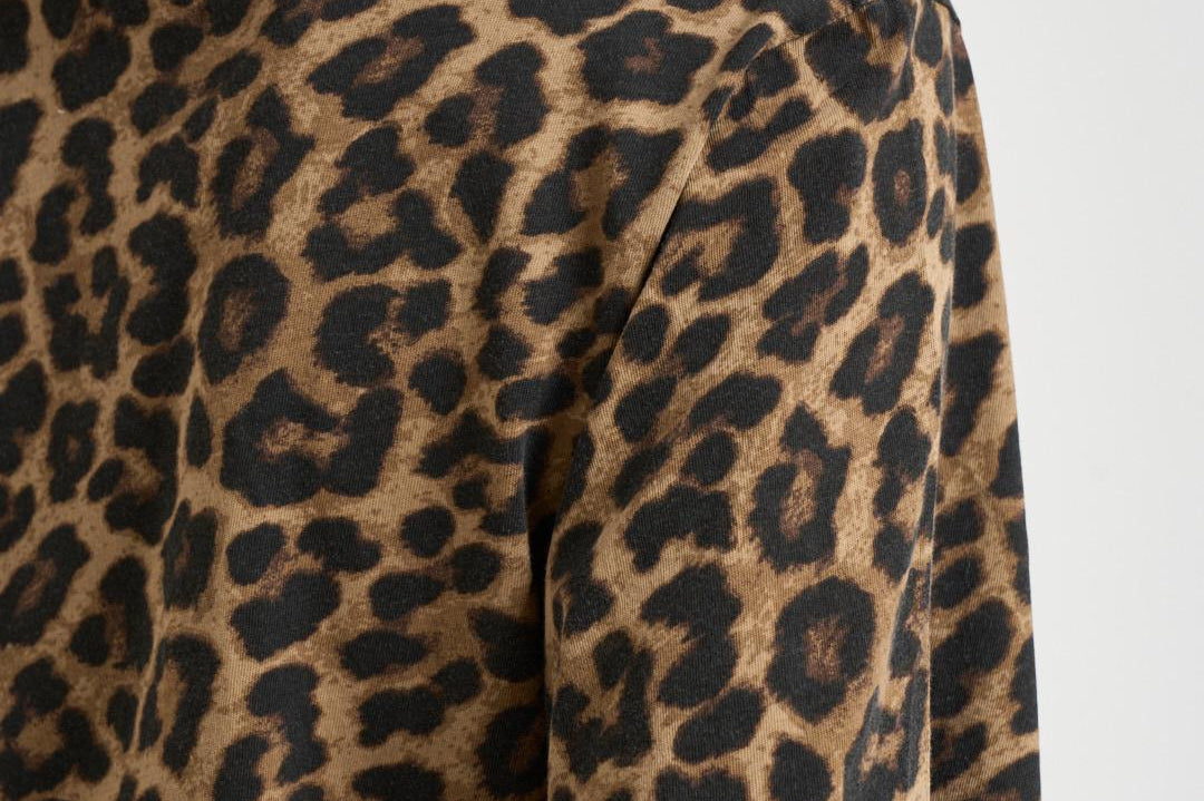 T-shirt donna girocollo Avi animalier 11154 MTL59BLACKBROWN ANINE BING 