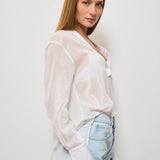 Camicia donna panna semitrasparente 13894 6060 FORTE FORTE 