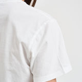 T-shirt donna girocollo bianca con ricamo EMILIE 03739L MC2 SAINT BARTH 