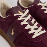 Sneakers uomo in suede e pelle bordeaux 809973707 003 RALPH LAUREN 