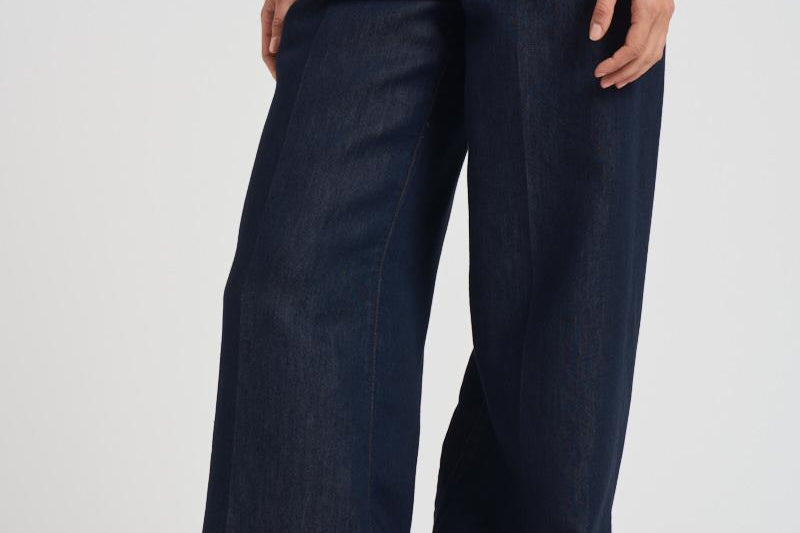 Jeans palazzo in denim donna LPE10V86 BLU NINE IN THE MORNING 