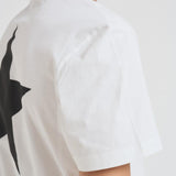 T-shirt uomo bianca con logo frontale nero GMP01220 P00087910283 GOLDEN GOOSE 