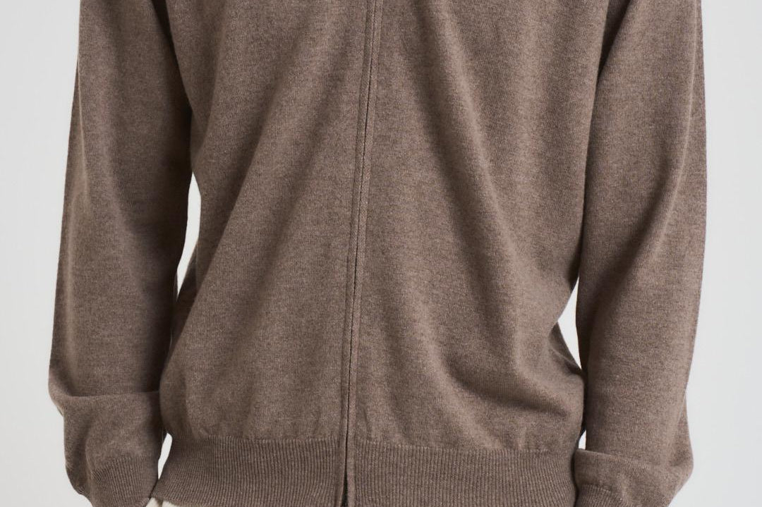 Maglia uomo con zip sabbia FZ1ML WC12R920 FILIPPO DE LAURENTIS 