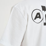T-shirt uomo bianca con stampa nera 100T 100 ARTE ANTWERP 