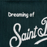 Pochette donna Aline Corduroy in velluto verde ALINE COURD52EMB MC2 SAINT BARTH 