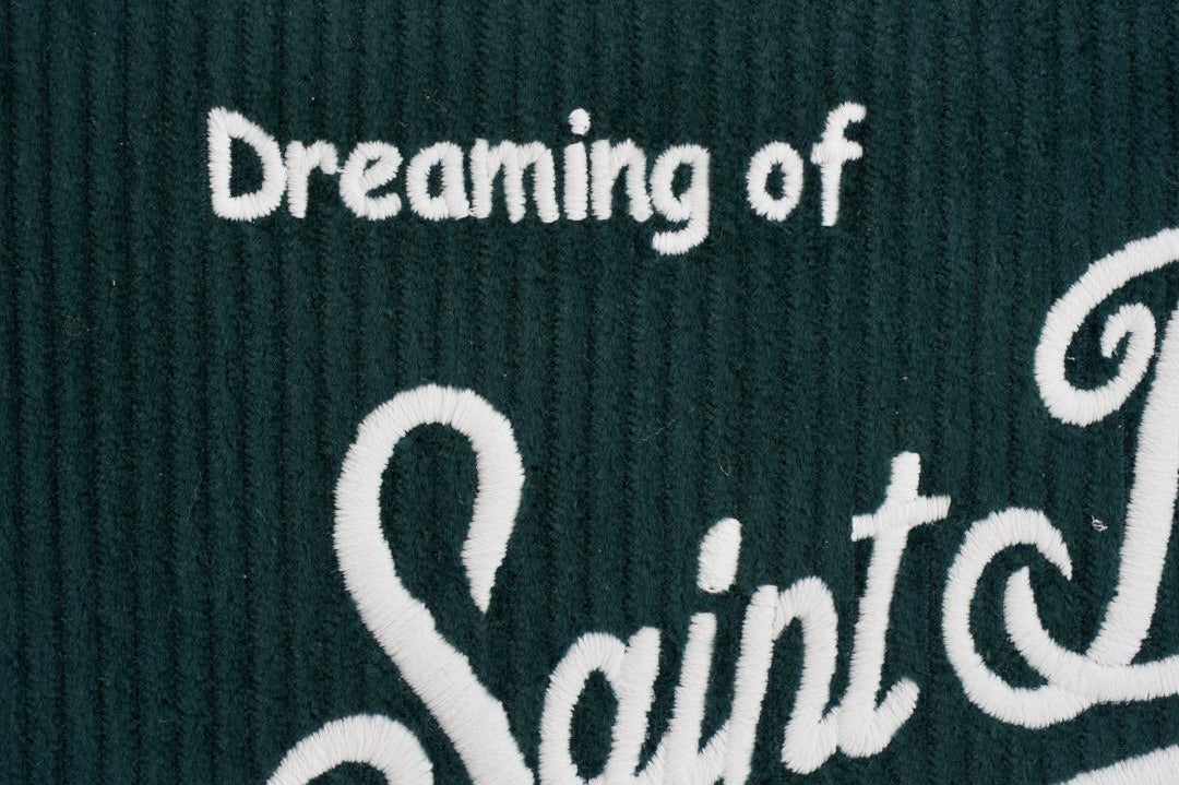 Pochette donna Aline Corduroy in velluto verde ALINE COURD52EMB MC2 SAINT BARTH 