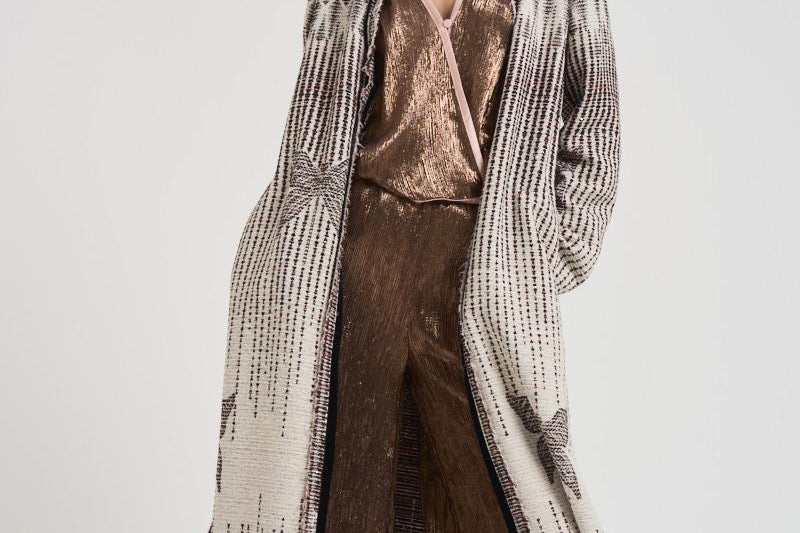 Cappotto a fantasia donna 14005 0182BOROTALCO FORTE FORTE 