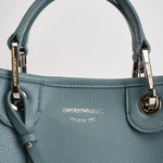 Borsa a mano donna in pelle celeste EW000361 AF12103M9110 EMPORIO ARMANI 