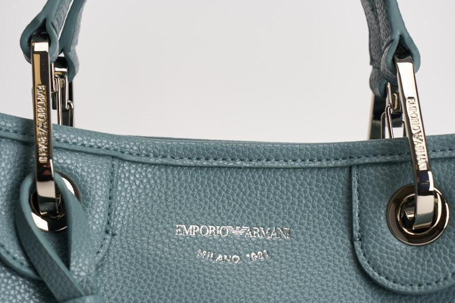 Borsa a mano donna in pelle celeste EW000361 AF12103M9110 EMPORIO ARMANI 