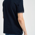 Polo uomo blu e bianca EM005842 AF12955UB118 EMPORIO ARMANI 